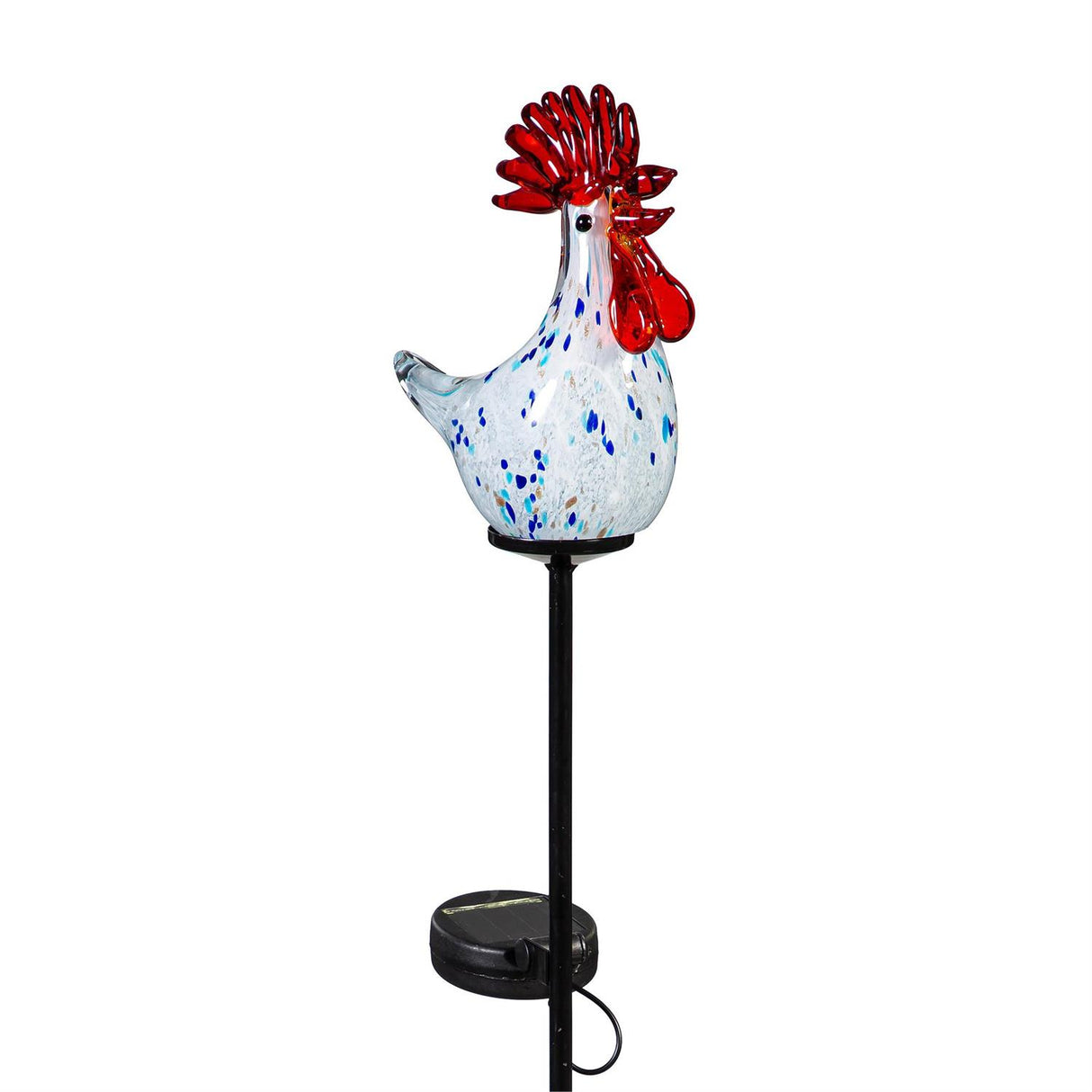 Solar Rooster Garden Stake