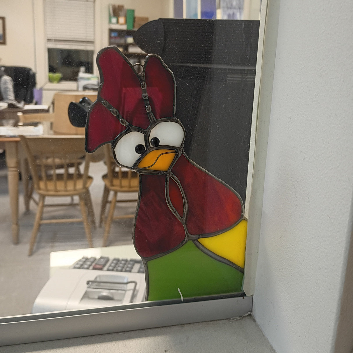 stained glass chicken