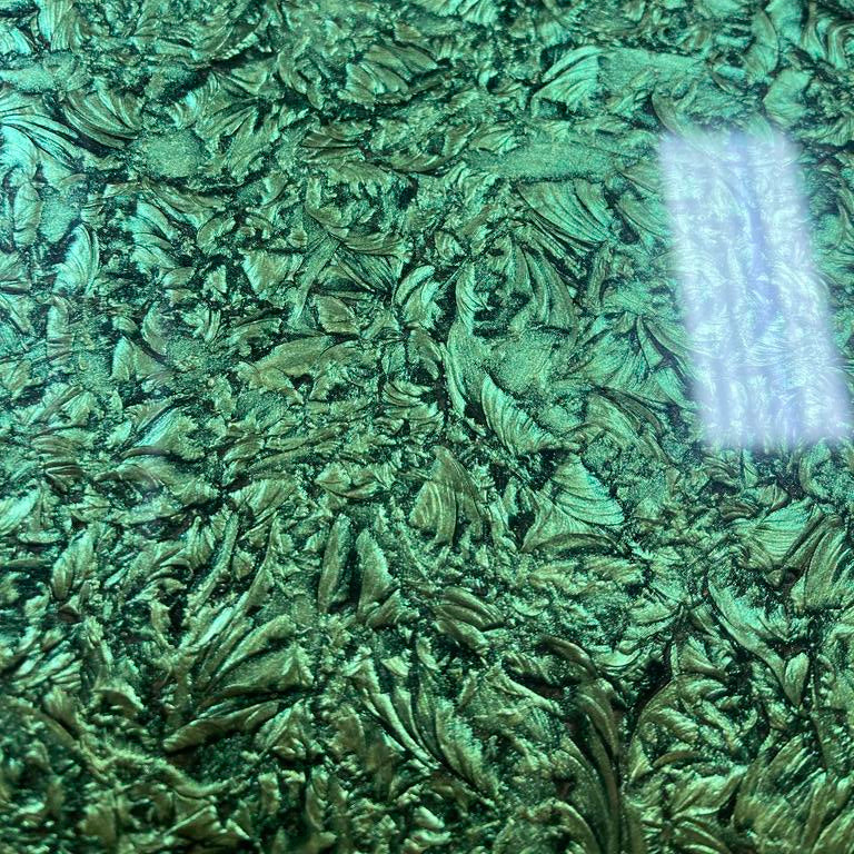 Spring Green Van Gogh Metallic Finish Art Glass