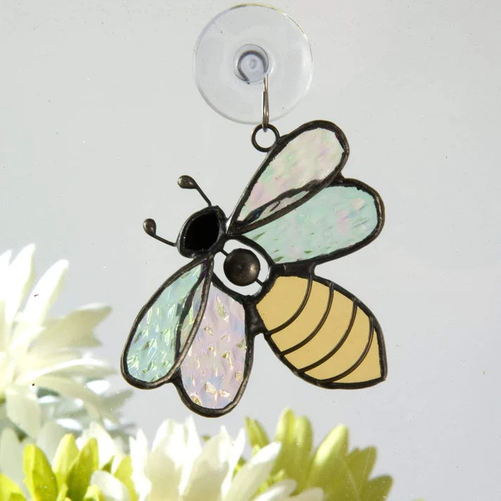 Stained Glass Bee Suncatcher