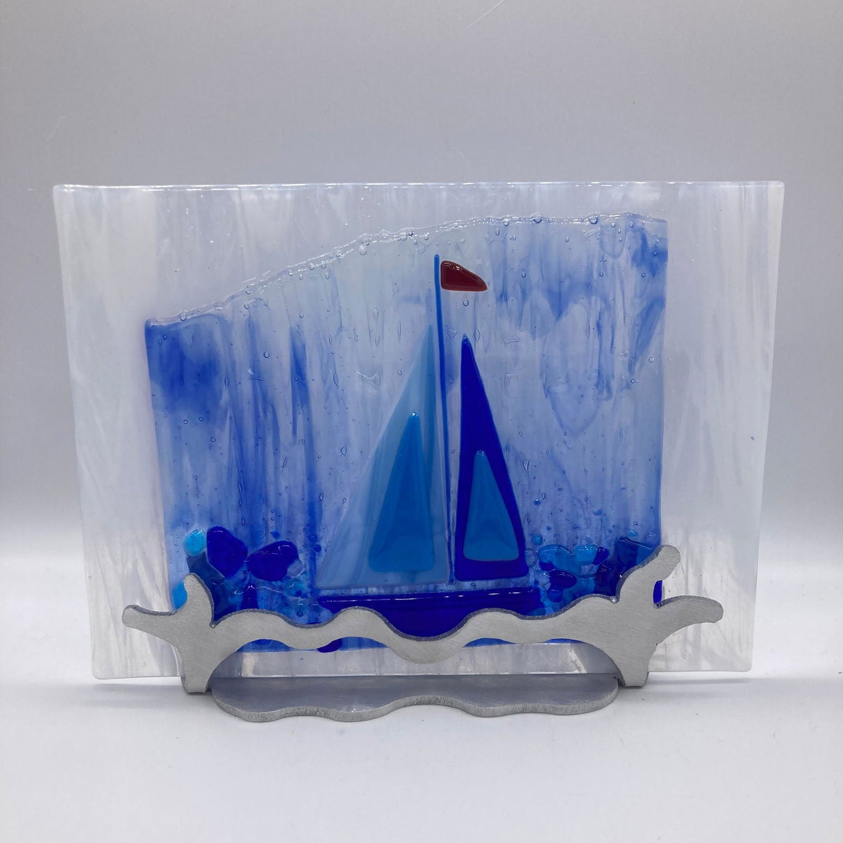 Stand Brushed Aluminum Driftwood - Stained Glass Express