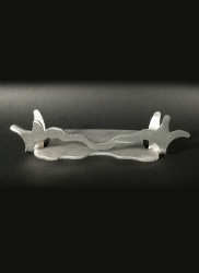 Stand Brushed Aluminum Driftwood - Stained Glass Express