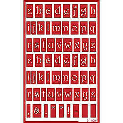 Stencil Over N Over Alphabet Lowercase - Stained Glass Express