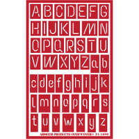 Stencil Over N Over Alphabet Neon - Stained Glass Express