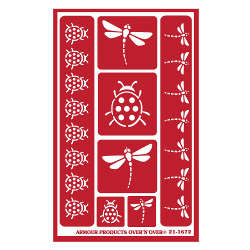 Stencil Over N Over Dragonfly - Stained Glass Express