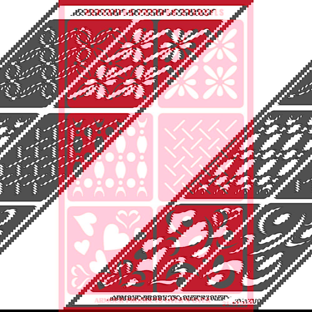 Stencil Over N Over Repeating Patterns - Stained Glass Express