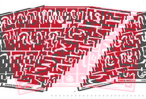 Stencil Over N Over Scripty Upper Case, 3 Pack - Stained Glass Express