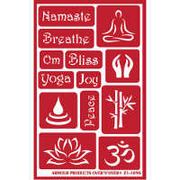 Stencil Over and Over Namaste - Stained Glass Express