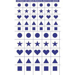 Stencil Rub N Etch Geometric Design - Stained Glass Express