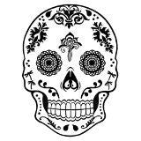 Sugar Skull Decal - Stained Glass Express
