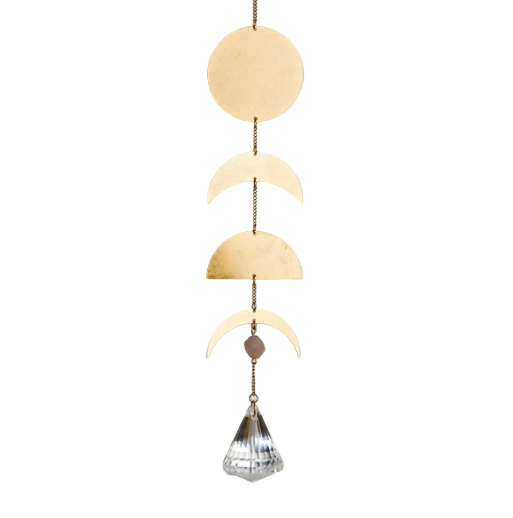 Suncatcher Moon Phase/Moonstone - Stained Glass Express