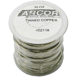 Tinned Copper Wire 20 Gauge 1 lb - Stained Glass Express