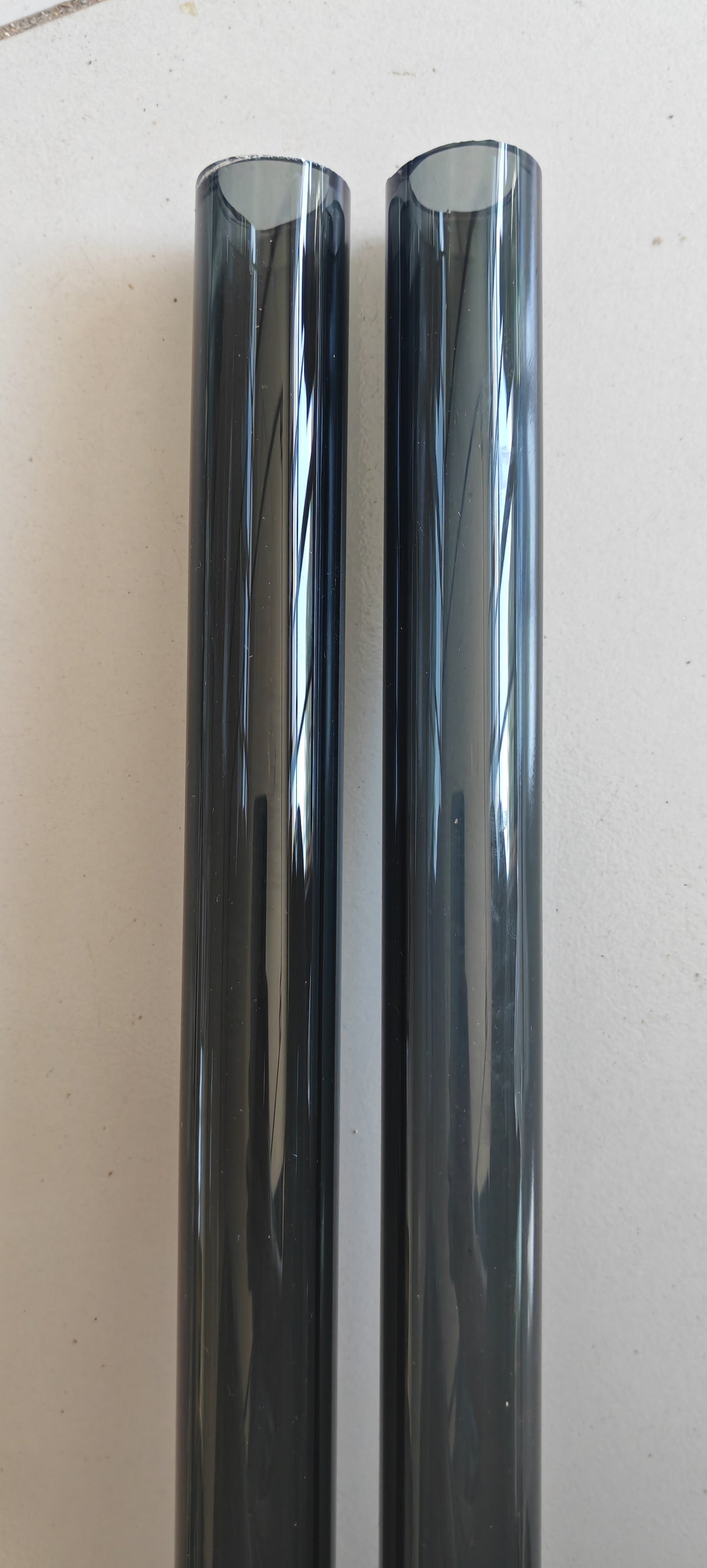 33 COE Tube Transparent Black