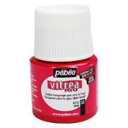 Vitrea 160 Frosted Glass Paint Pink - Stained Glass Express