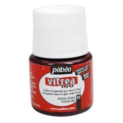 Vitrea 160 Glossy Glass Paint Indian Red - Stained Glass Express