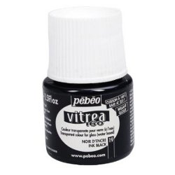 Vitrea 160 Glossy Glass Paint Ink Black - Stained Glass Express
