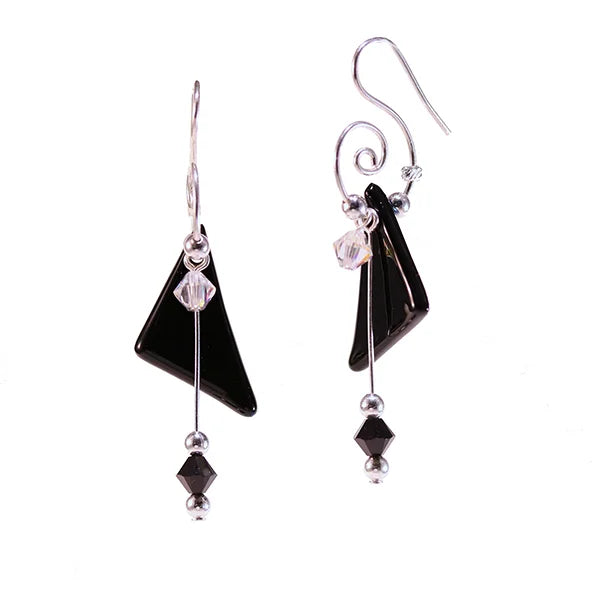 Earring Triangular Beaded
