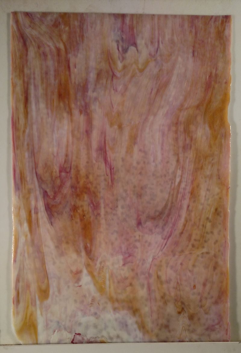White Amber & Pink - Stained Glass Express