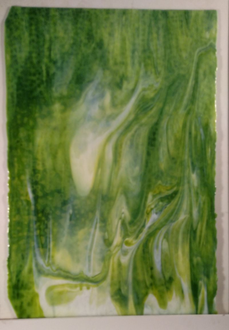 White, Lime & Emerald - Stained Glass Express