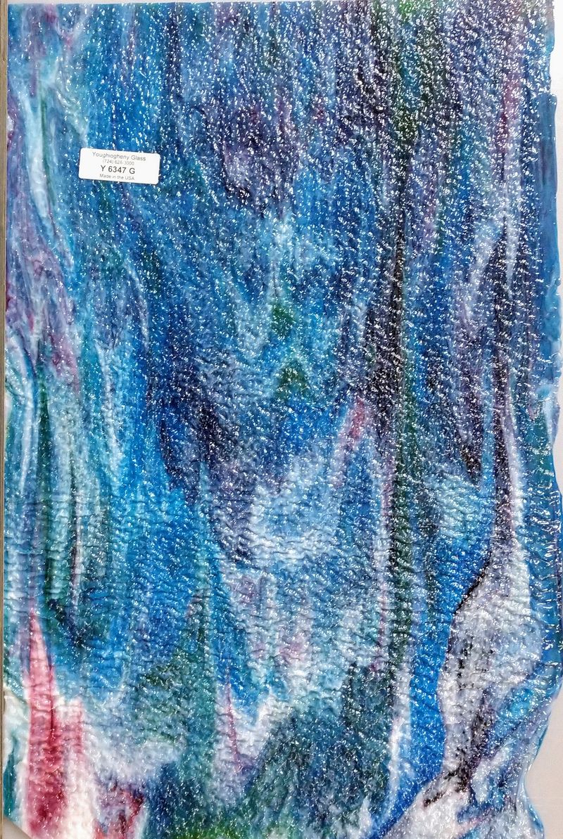 White Opal, Blu Grn, Purp, Gld Pnk Granite - Stained Glass Express