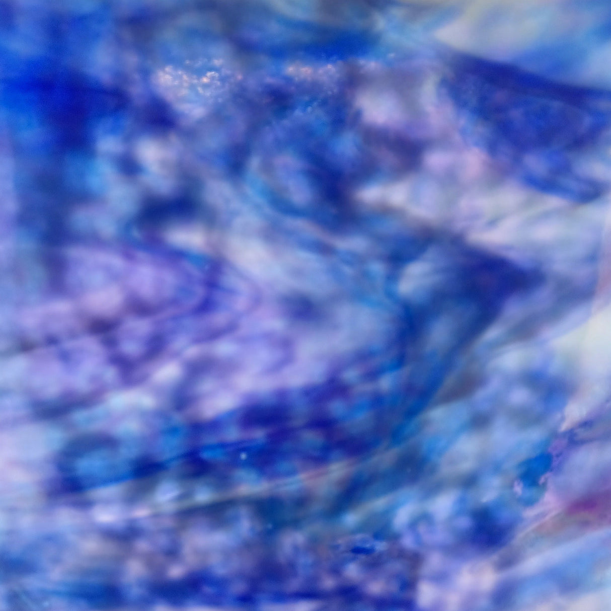 White Opal, Cobalt Blue High Strike Iridescent