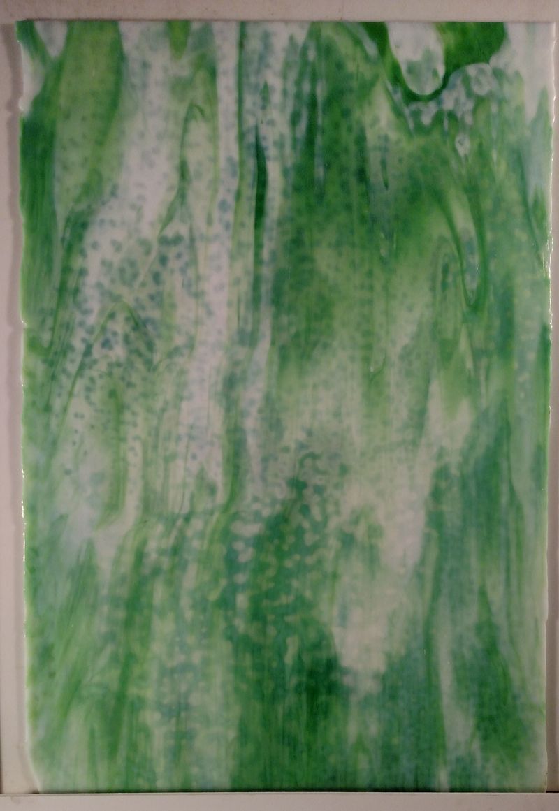 White Opal & Mint Green - Stained Glass Express