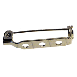 White Plated Pin Back 1.5 inch Bag of 10 - Stained Glass Express