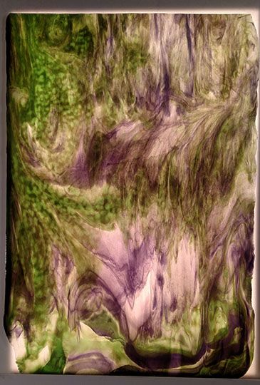 White, Purple, Dark Green Stipple - Stained Glass Express