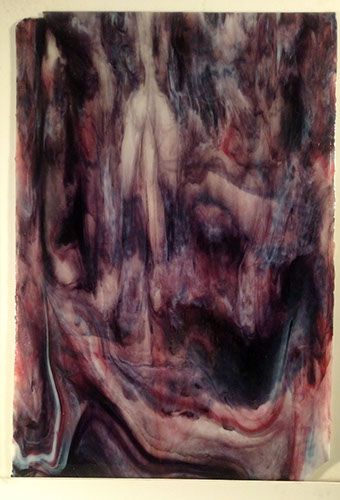 White, Purple Stipple - Stained Glass Express