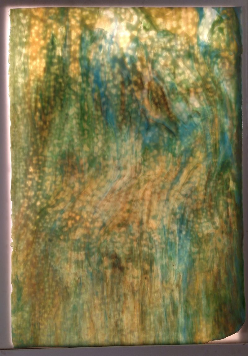 White Turquoise Green - Stained Glass Express