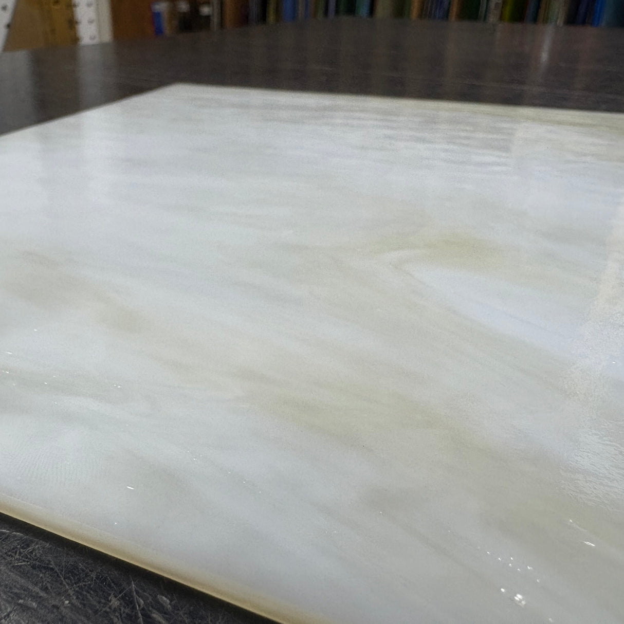 White and Light Amber Opal