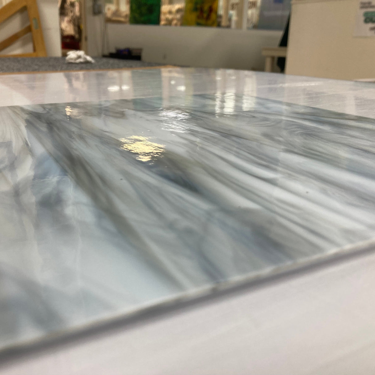 96 COE White with Light Gray