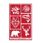 Wild Things Stencil Over N Over - Stained Glass Express