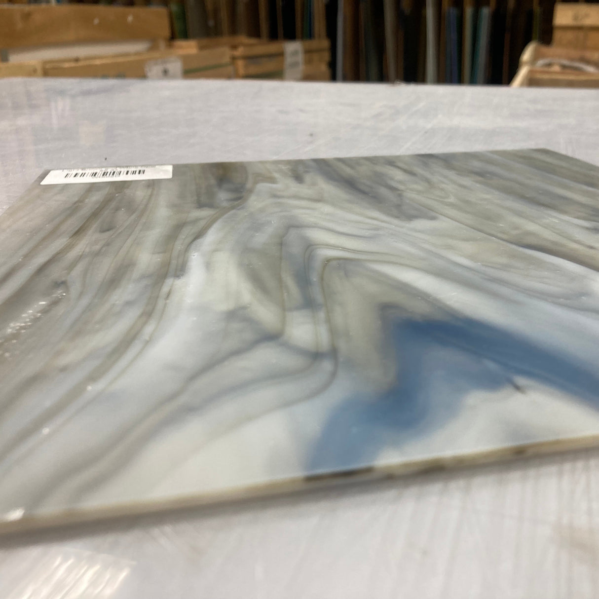 Light Brown and White Opal