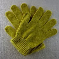 Yellow Kevlar Gloves Size Medium - Stained Glass Express
