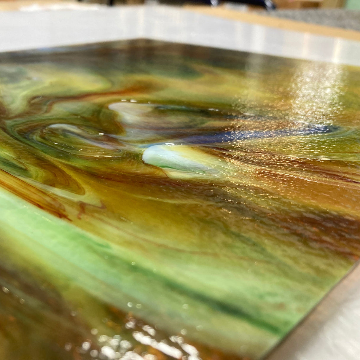 Yellow, Red, Orange, Blue, Green Granite