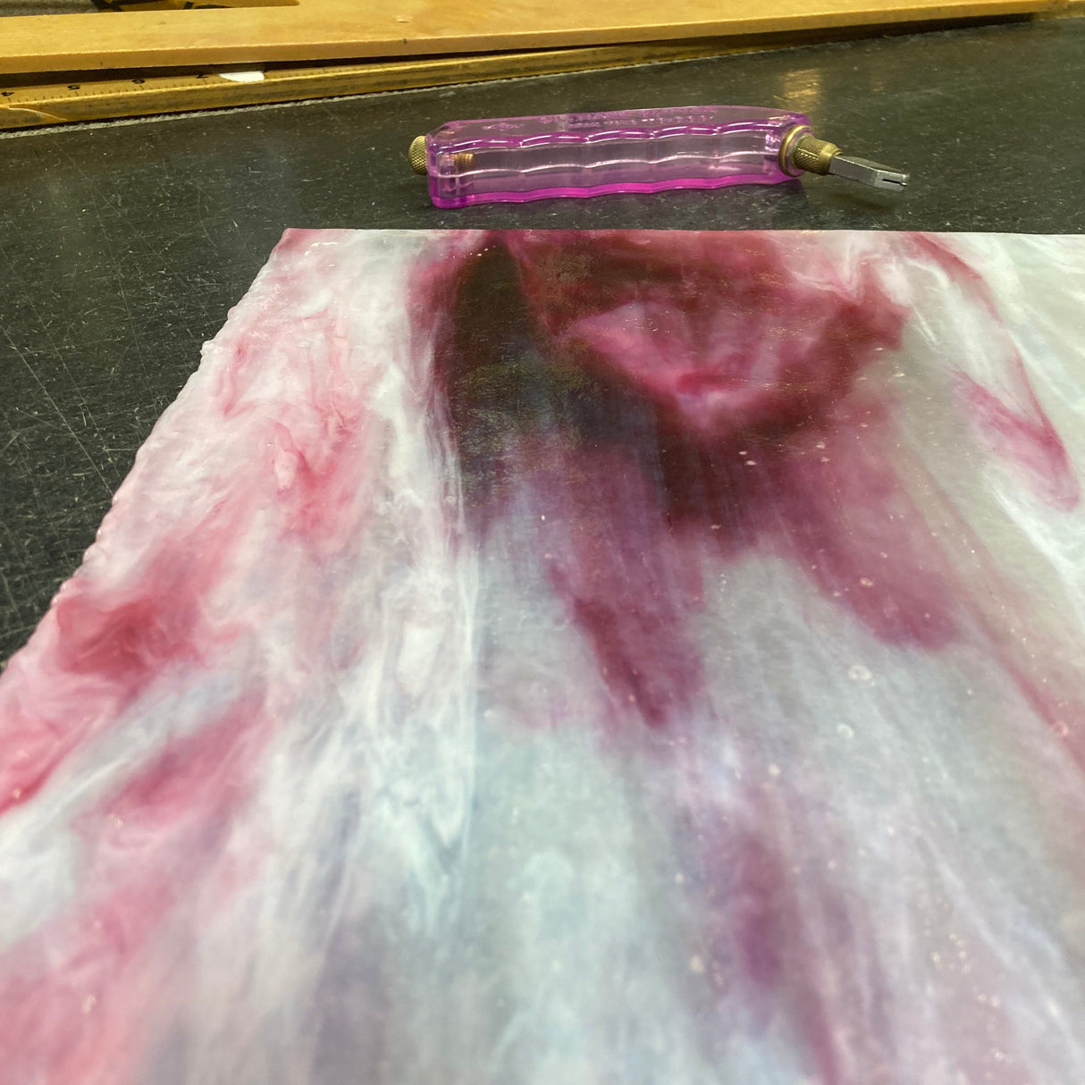 White Ice, Bubblegum, Gold Pink Stipple