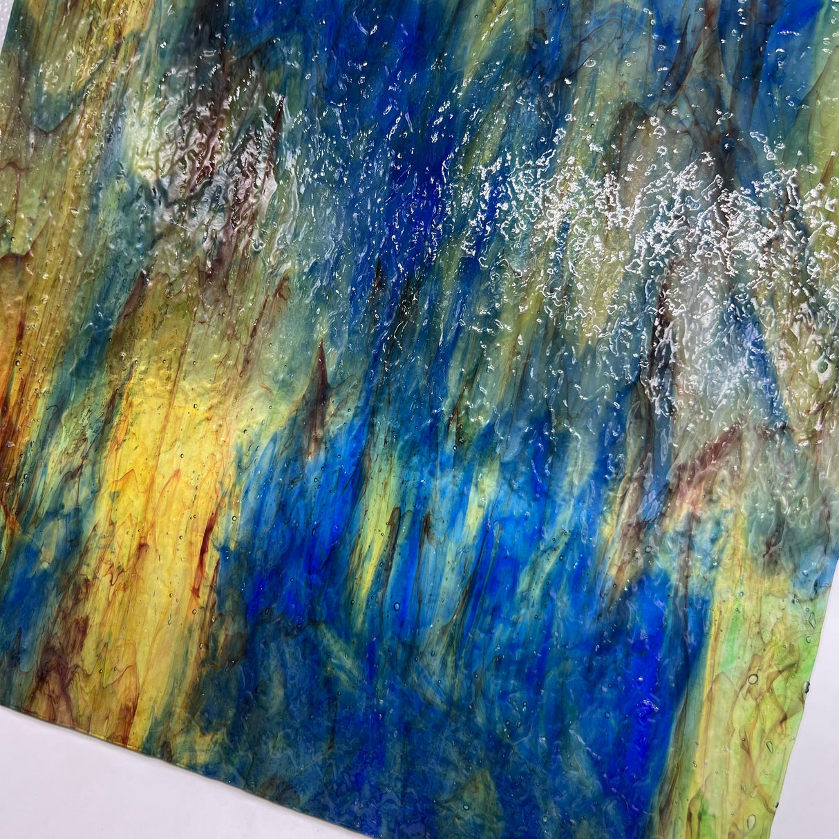 Blue, Yellow, Red, Orange, Pink Granite