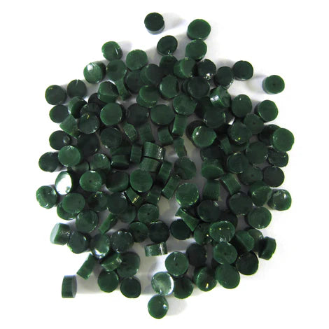 96 COE Dots Dark Green Opal