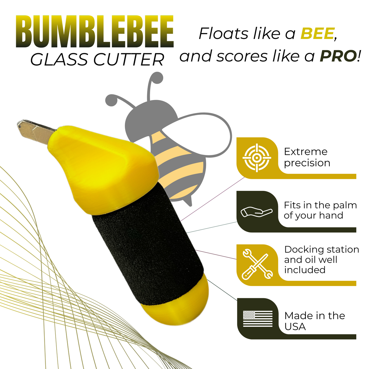 4.25" Bumble Bee Handheld Cutter