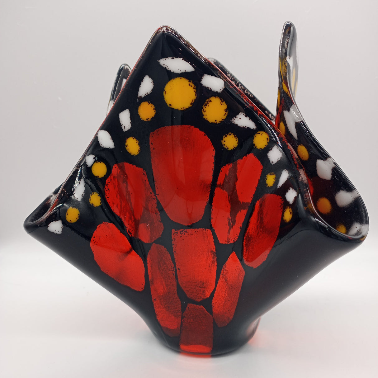 butterfly vase orange