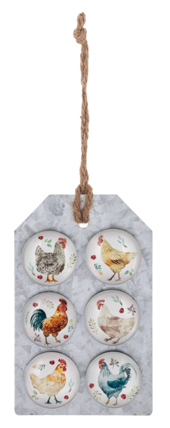 Magnet Watercolor Chickens