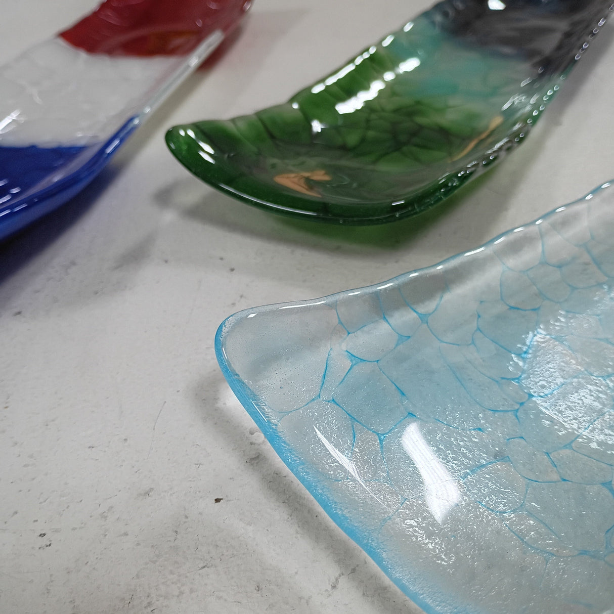 Fun Night Out Fused Glass Crackle Platter - Multiple Dates!