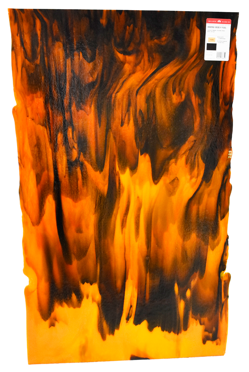 Orange Opal w/ Black Frit