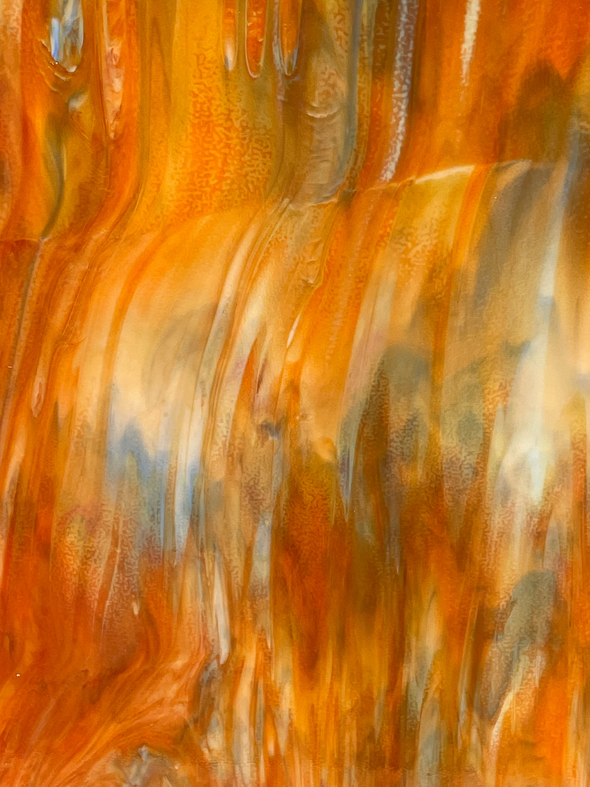 Evening Sky Blue and Orange Streaky