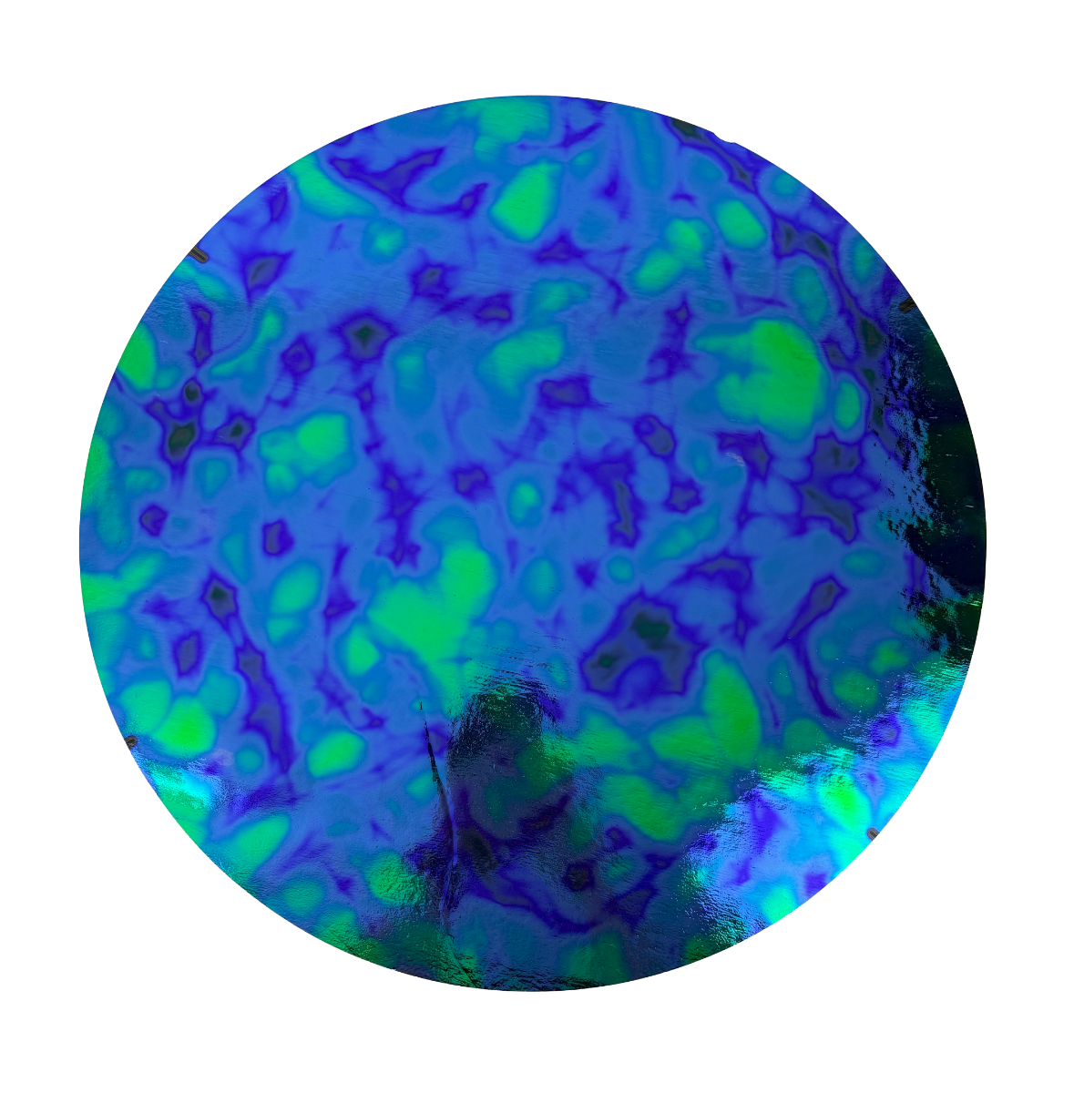 96 COE Emerald Aurora Borealis on Thin Black Dichroic ltd