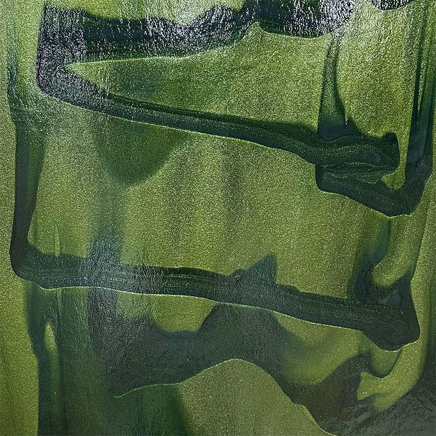 90 COE Lt Aventurine Green with Blue Aventurine and Dk Green Aventurine Drizzle