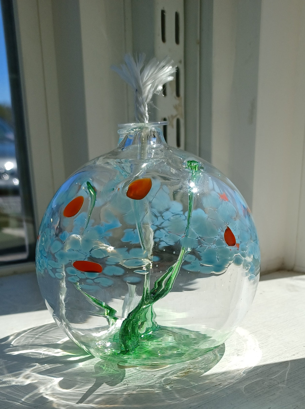 Oil Lamp Blossom Sympathy