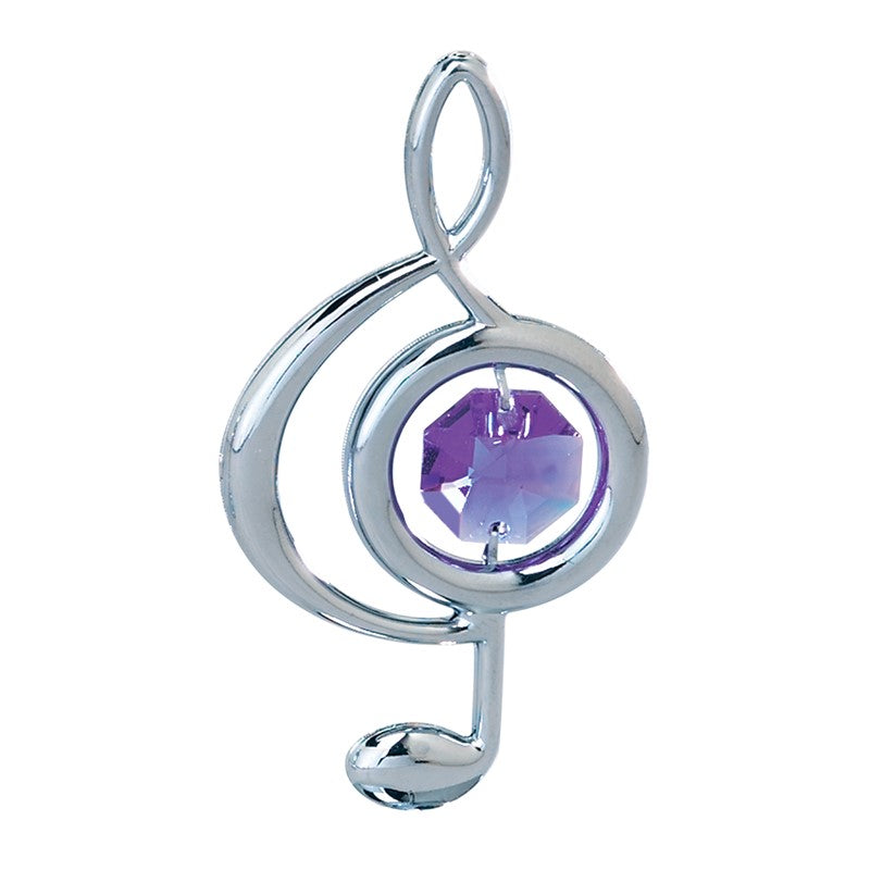 Plated Small Treble Clef Magnet