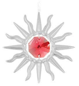 Chrome Plated Mini Sunburst Ornament